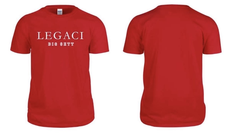 Short Sleeve Red LEGACI - Big $ett shirt