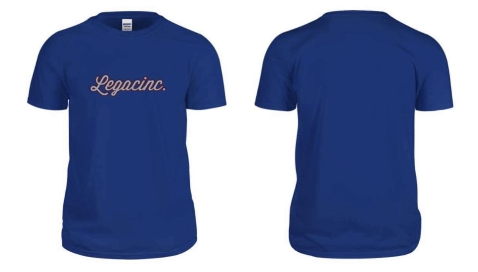 Short Sleeve BLUE LEGACINC OUTLINE IN RED-shirt